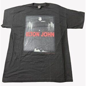 NEVER WORN VTG 1997 Elton John Concert T-Shirt XL PolyGram Merchandising Black